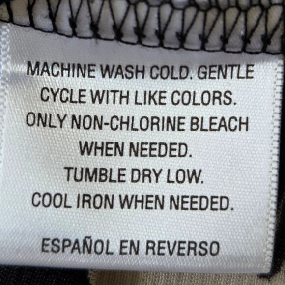 Style & Co 2X Chiffon Tunic Blouse/Dress 3/4 Roll Tab Sleeve Button Front Flowy - Picture 16 of 16